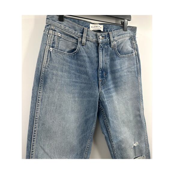 SLVRLAKE Distressed Virgina Slim Jean Size 28 - Picture 2 of 7